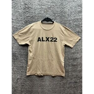 1017 Alyx 9SM Alx 22 Logo Crew‎ Neck Graphic T Shirt Khaki Mens Size L